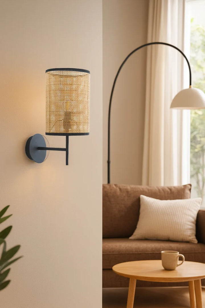 Wicker Wall Light for Dining Room - Adryan