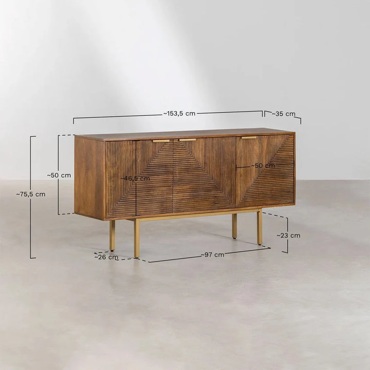 Mango Wood Sideboard | Mango Wood Cabinet - Kai