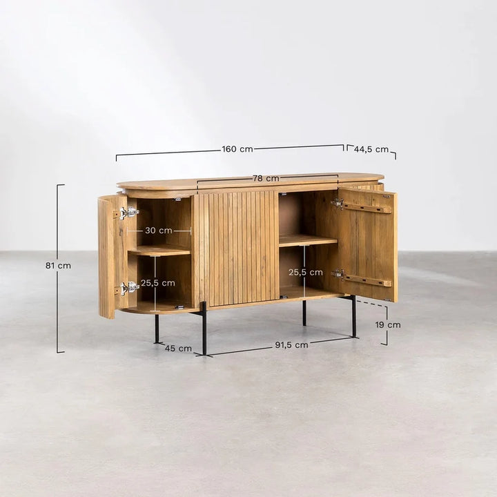 Design Mango Wood Sideboard | Mango Wood Cabinet - Olivia