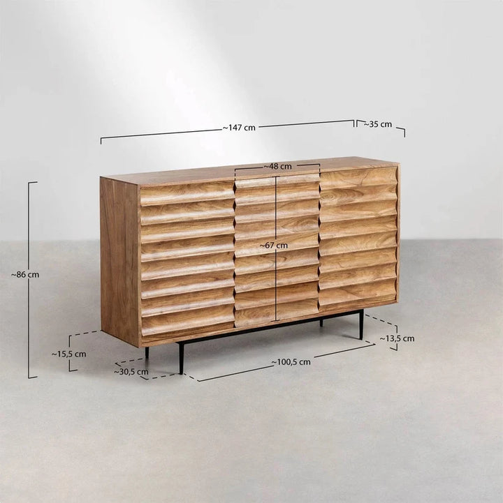 Mango Wood Sideboard | Mango Wood Cabinet - Noah