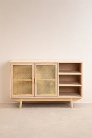 Wooden Sideboard with 2 Shelves | Wooden Cabinet - Kalestonby