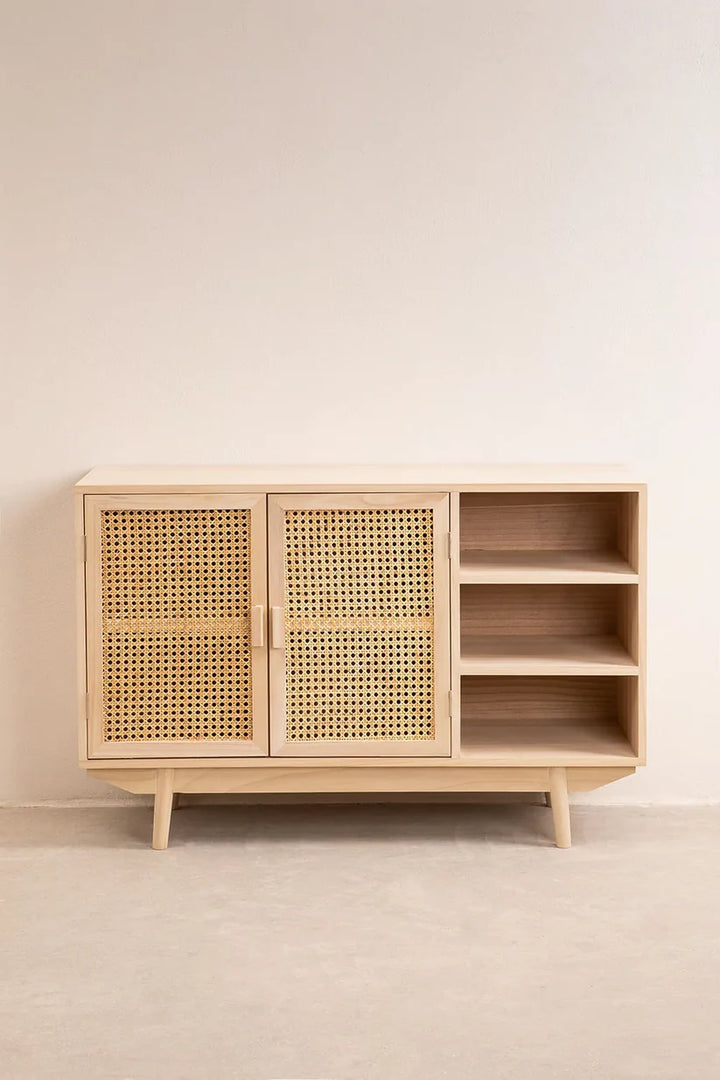 Wooden Sideboard with 2 Shelves | Wooden Cabinet - Kalestonby