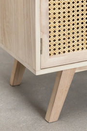 Rattan and Wood Sideboard | Wooden Cabinet - Rider