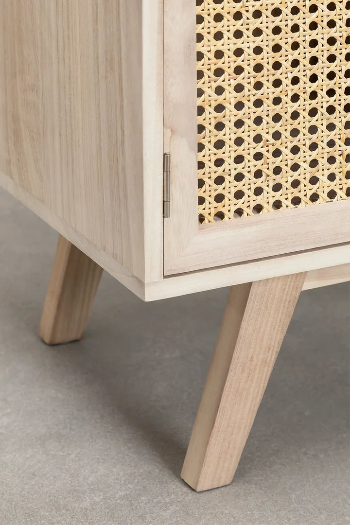 Rattan & Wooden Sideboard with Drawers- Quill