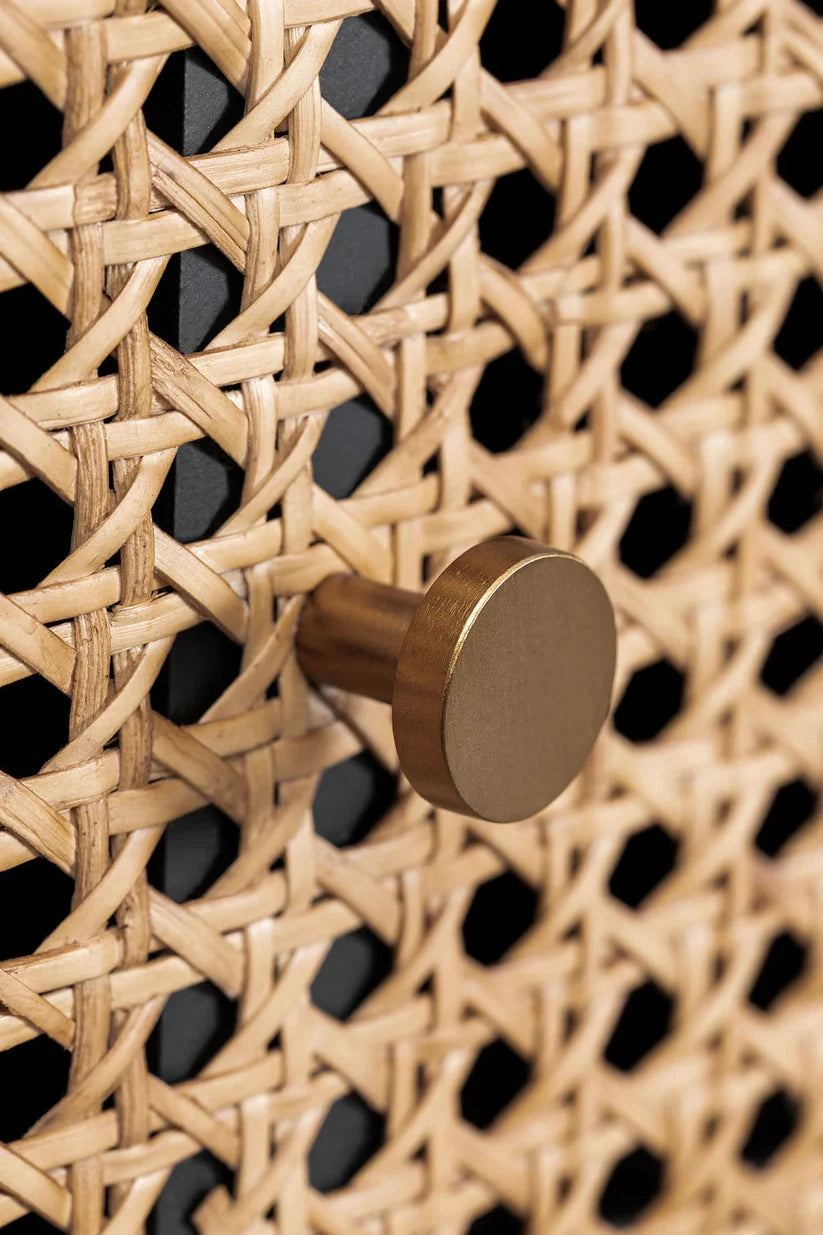 Rattan and Wood Sideboard | Wooden Cabinet - Torren