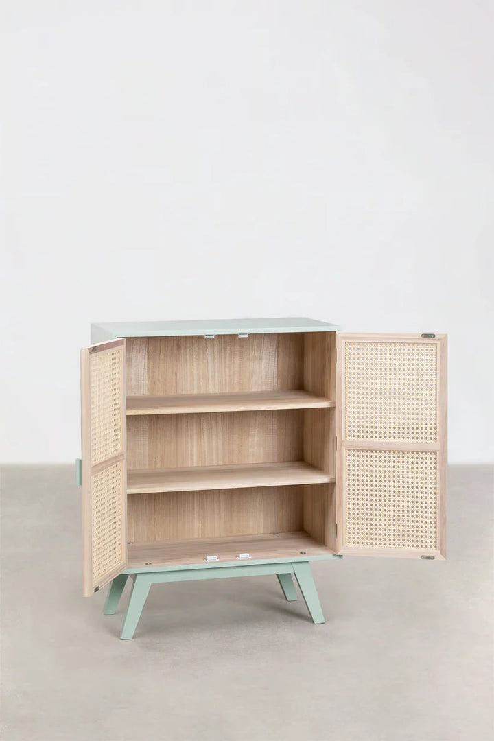 Rattan & Wooden Sideboard with Drawers- Orin