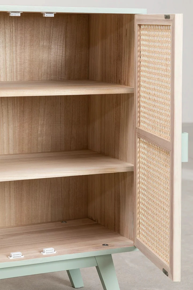 Rattan & Wooden Sideboard with Drawers- Orin