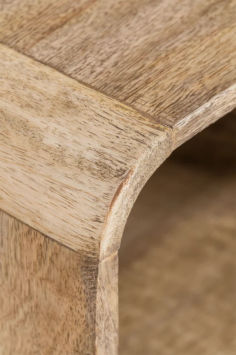 Mango wood bedside table with storage - Morrow