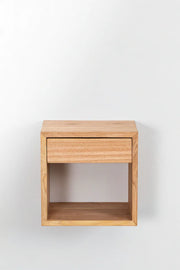 Mango Wooden Floating Bedside Table | Wooden Bedside Table - Casimir