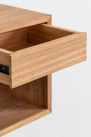 Mango Wooden Floating Bedside Table | Wooden Bedside Table - Casimir