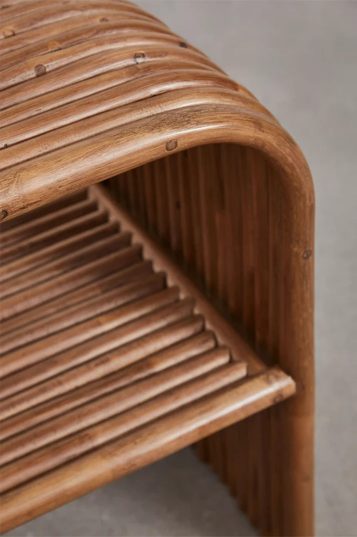 Rattan Nightstand Bedside Table | Rattan Bedside Table - Sawyer