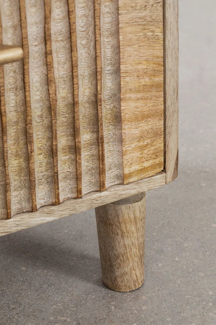 Mango Wood Bedside Table | Wooden Bedside Table - Dara