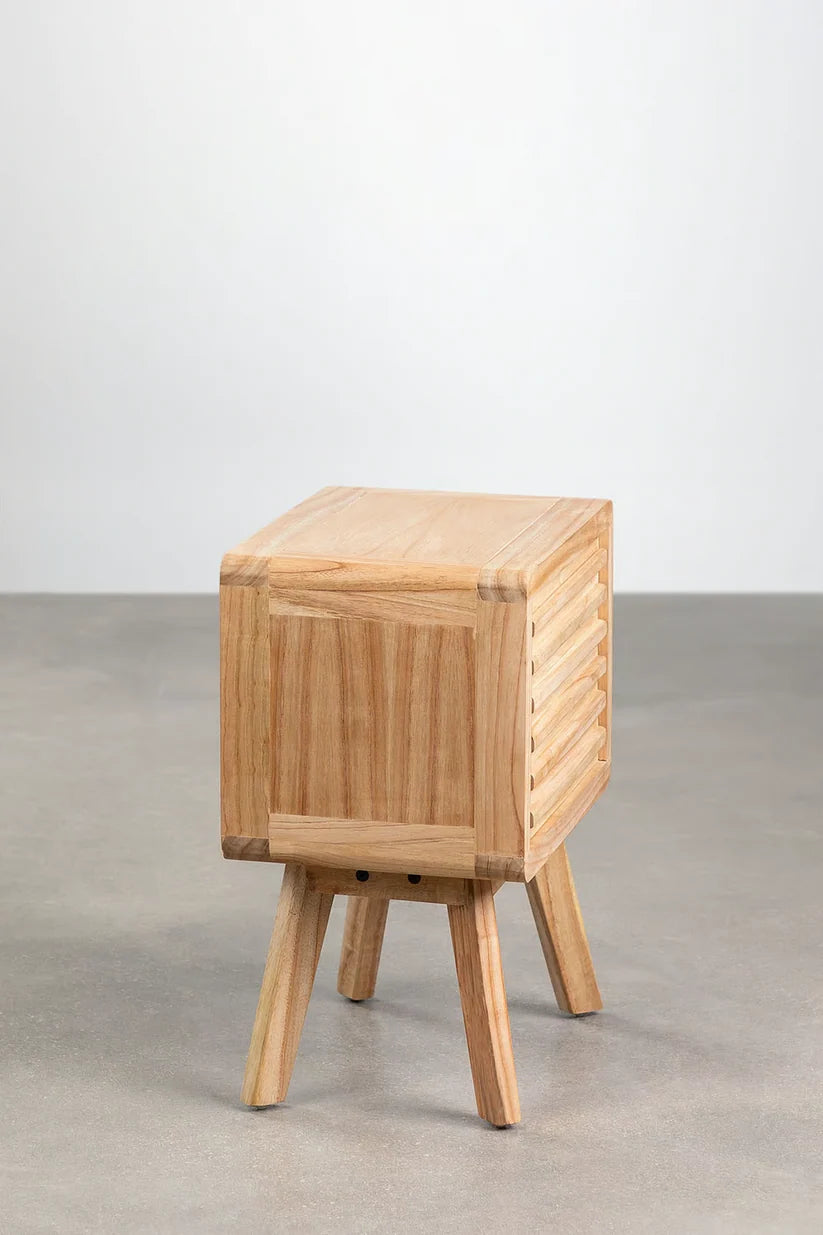 Mango Wood Bedside Table | Wooden Bedside Table - Serena