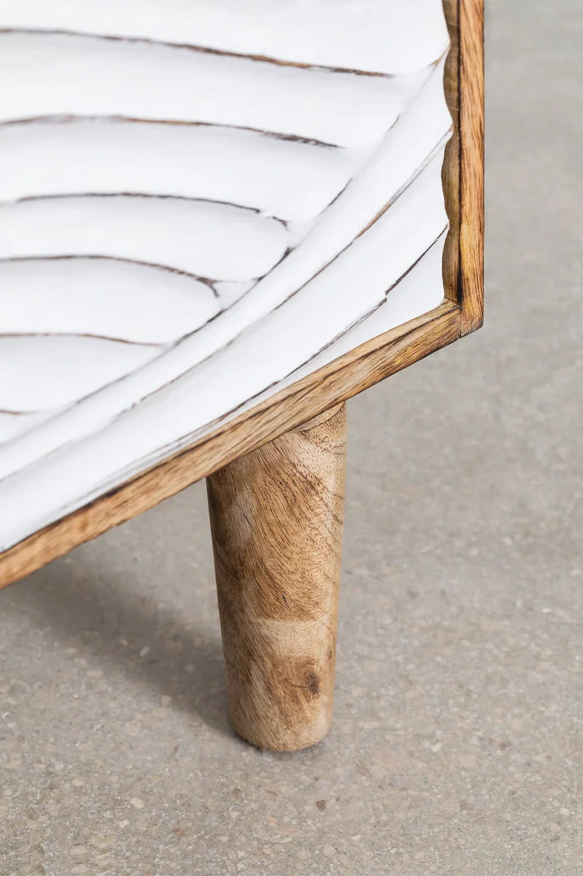 Mango Wood Nightstand Table | Wooden Bedside Table - Frankie