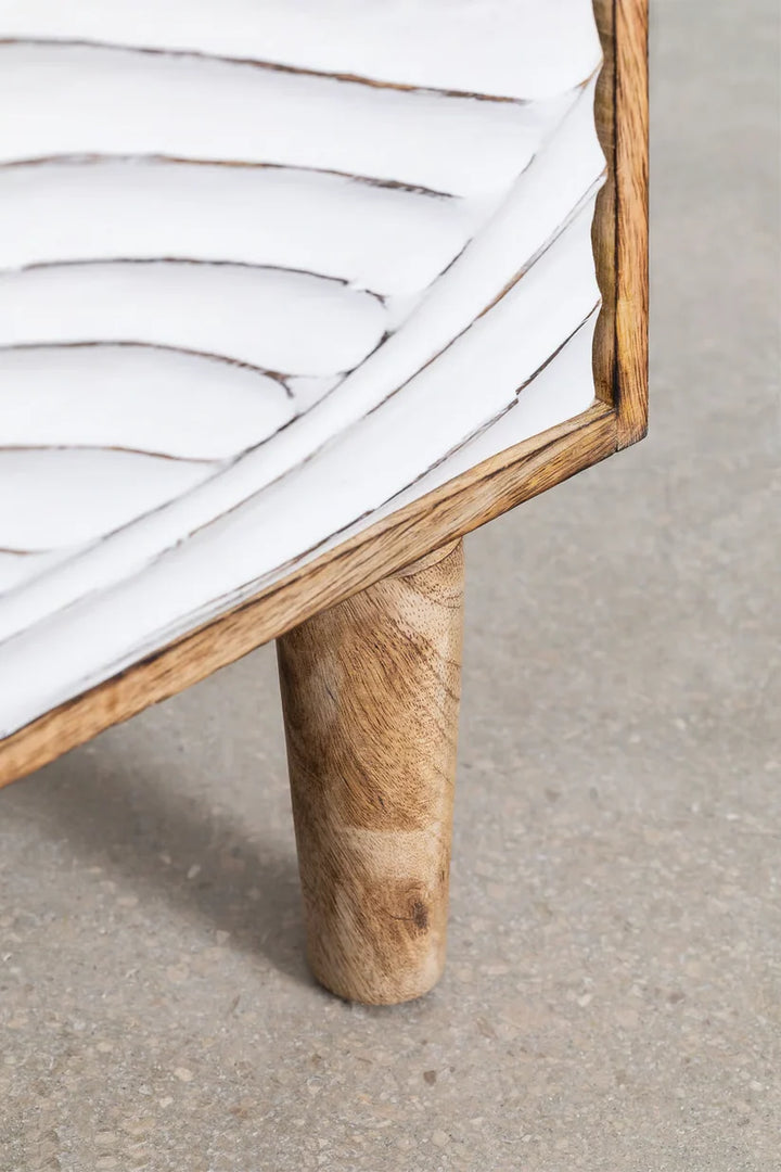 Mango Wood Nightstand Table | Wooden Bedside Table - Frankie