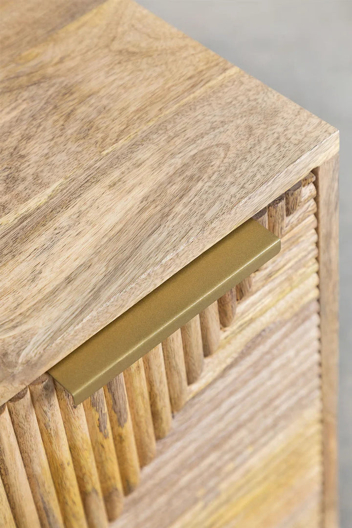 Mango Wood Nightstand Table | Wooden Bedside Table - Belle