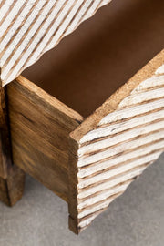 Mango Wood Nightstand Table | Wooden Bedside Table - Ingrid
