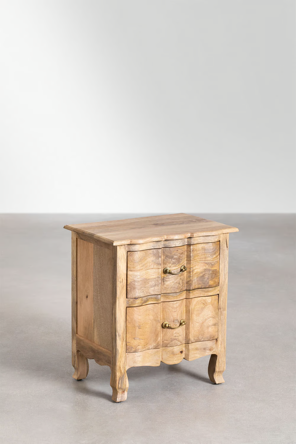 Mango Wood Bedside Table | Wooden Bedside Table - Ellison