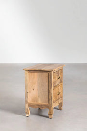 Mango Wood Bedside Table | Wooden Bedside Table - Ellison