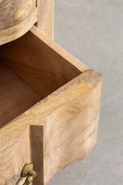 Mango Wood Bedside Table | Wooden Bedside Table - Ellison