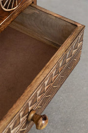 Mango Wood Bedside Table | Wooden Bedside Table - Tyler