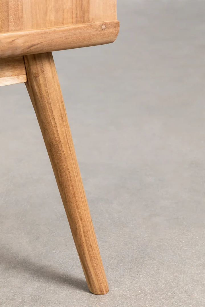 Mango Wood Bedside Table | Wooden Bedside Table - Iris