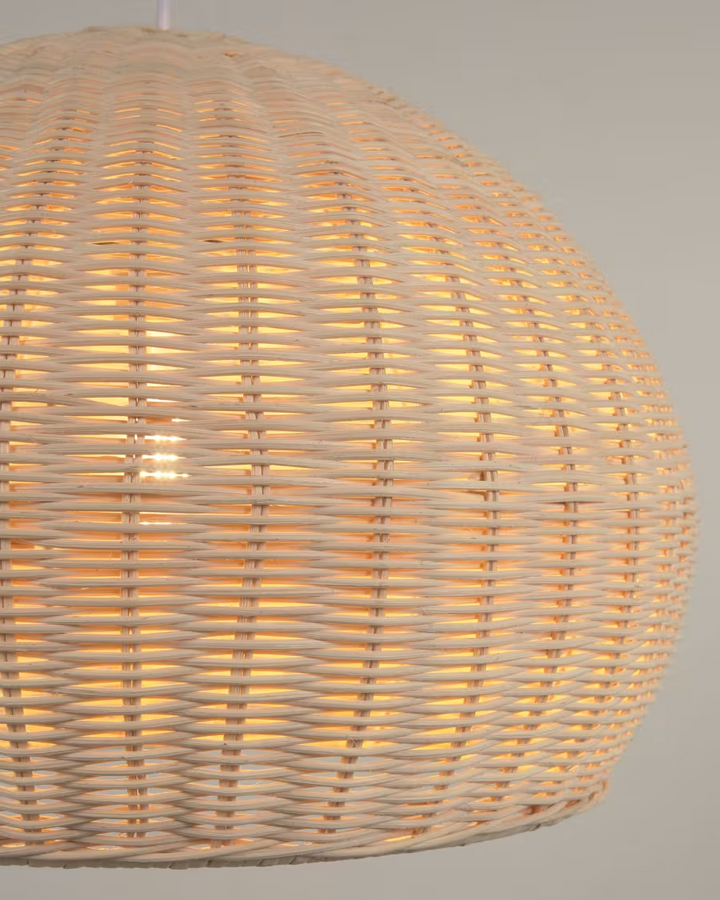Bamboo Hanging Light for Bedroom | Rattan Pendant Lamp - Alecto