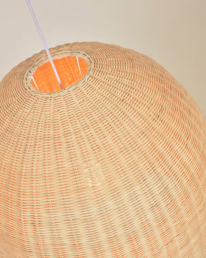 Bamboo Hanging Light for Kitchen | Cane Pendant Lamp - Anica