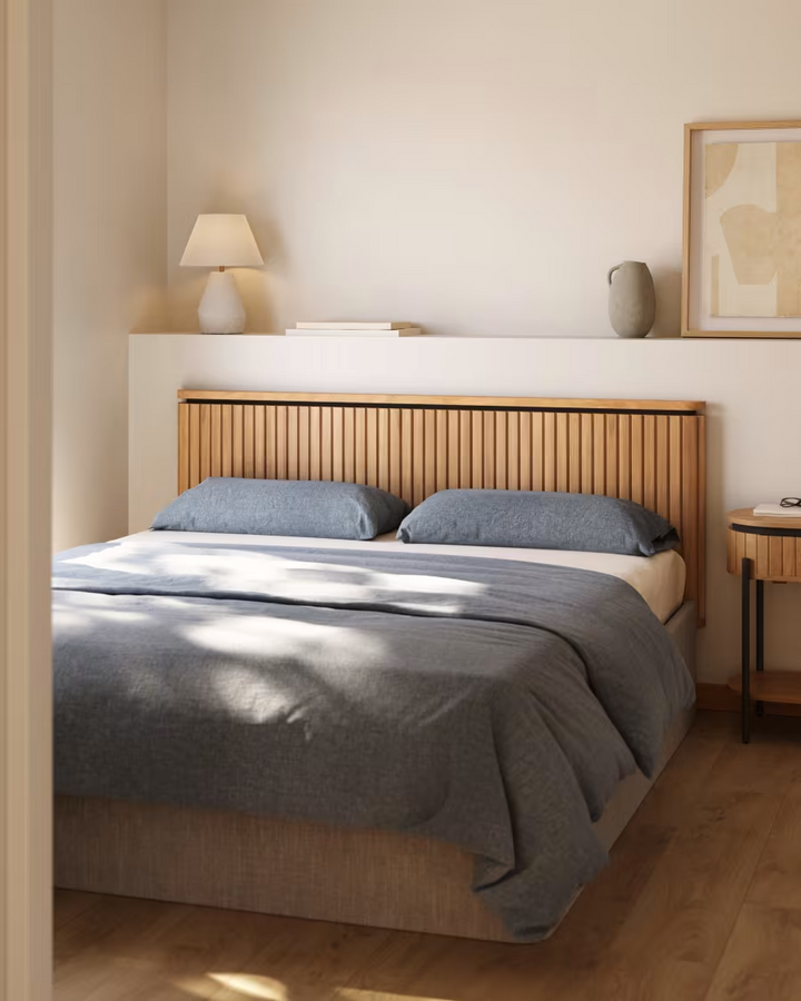 Mango Wood Headboard for King Bed - Jewel