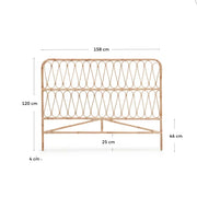 Rattan Headboard for King Bed - Kiera