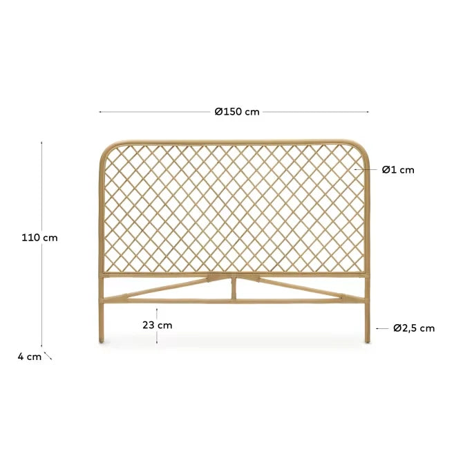 Rattan Headboard for King Bed - Elsa