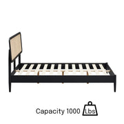 Handmade Rattan Cane Bed for Bedroom - Alani