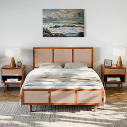 Rattan Bed King Size for Bedroom - Brannon