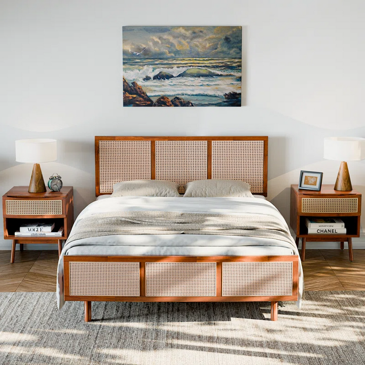 Rattan Bed King Size for Bedroom - Brannon