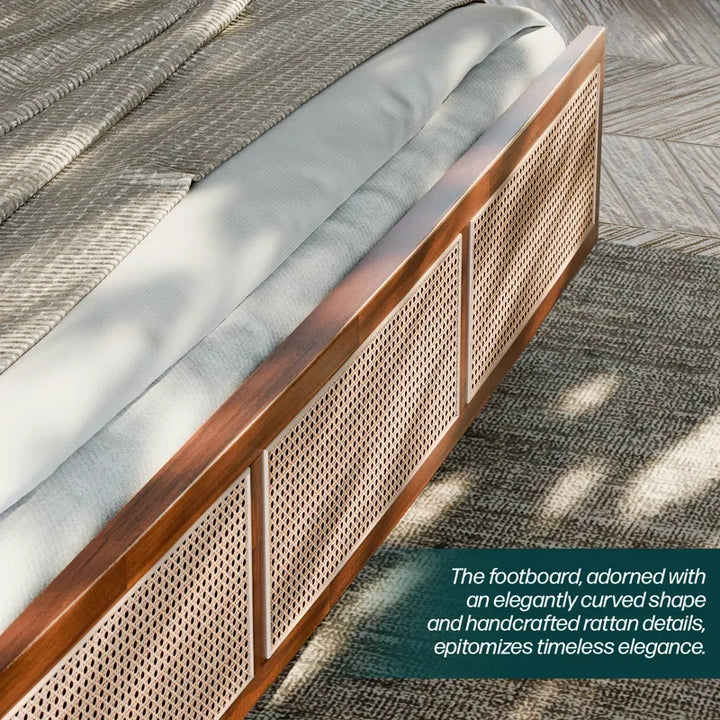 Rattan Bed King Size for Bedroom - Brannon