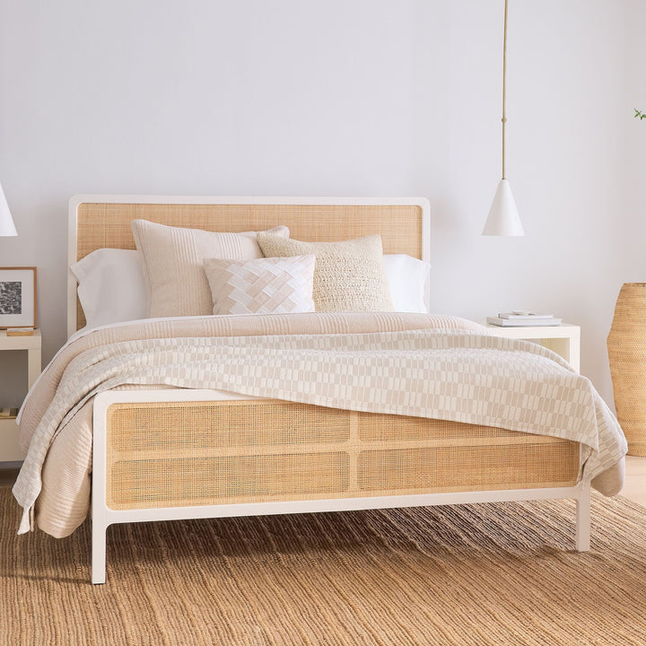 Rattan Cane Bed for Bedroom - Kalen