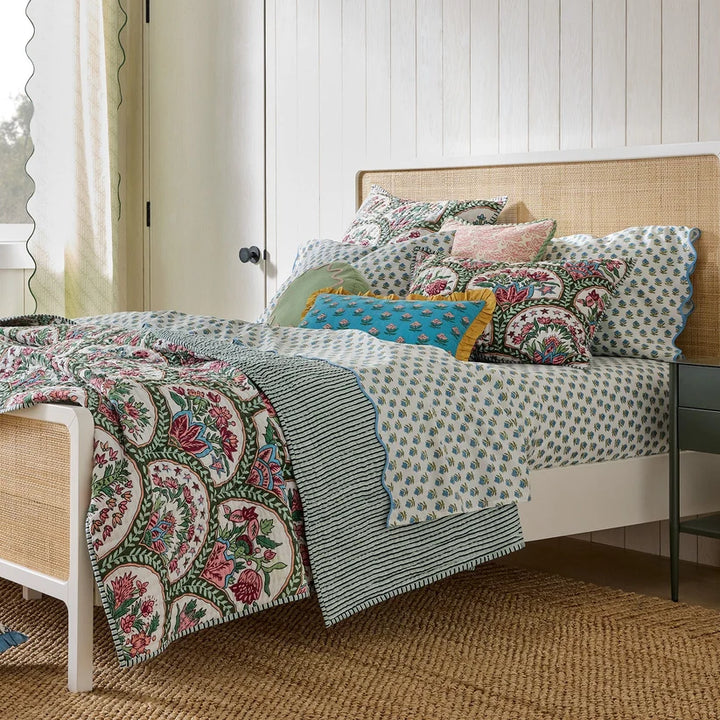 Rattan Cane Bed for Bedroom - Kalen