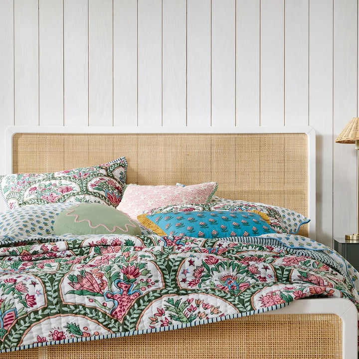 Rattan Cane Bed for Bedroom - Kalen