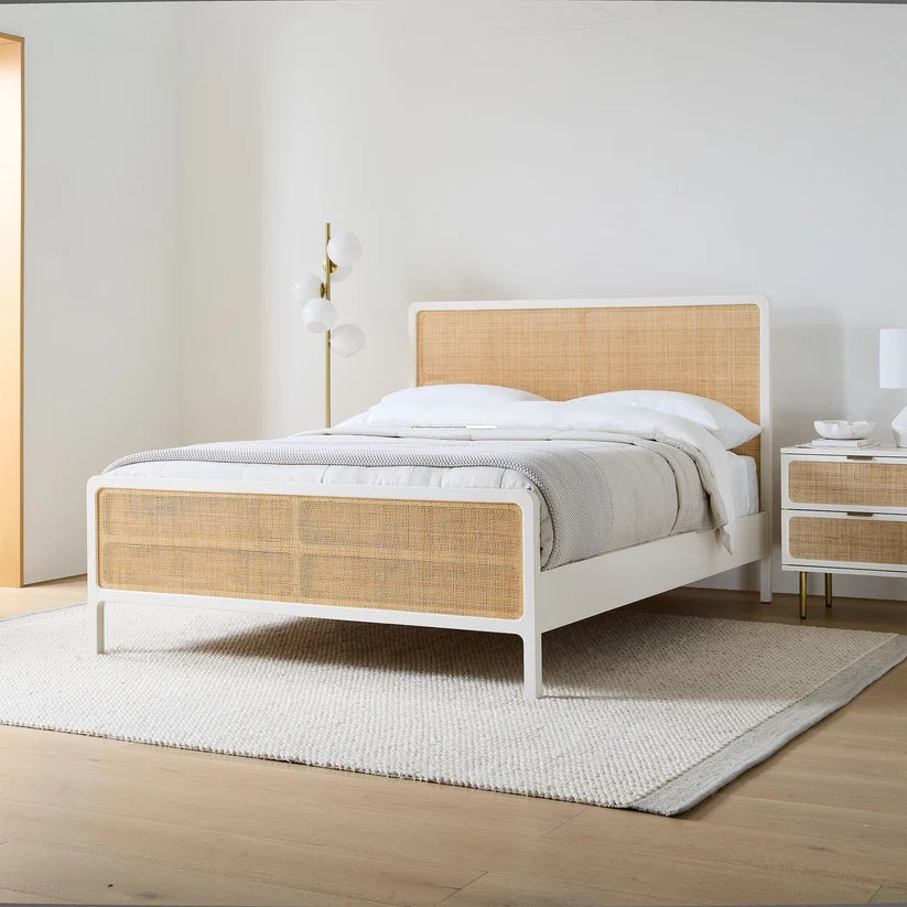 Rattan Cane Bed for Bedroom - Kalen