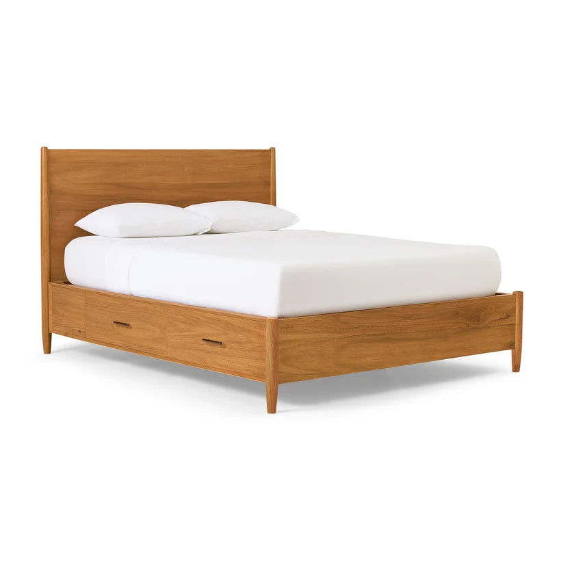 Rattan & Cane Coastal Bed for Bedroom - Yael