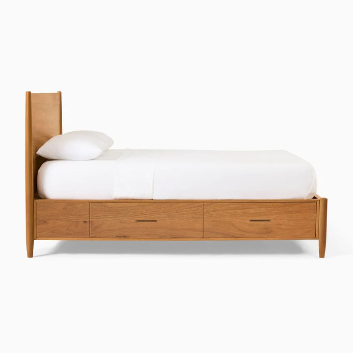 Rattan & Cane Coastal Bed for Bedroom - Yael