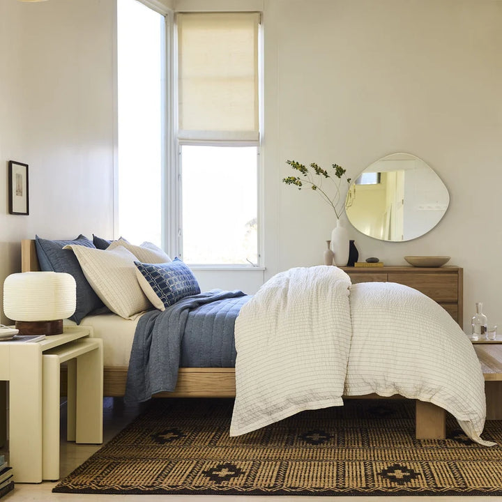 Rattan Cane Bed King Size for Bedroom | Solid Wood Frame - Jarrett