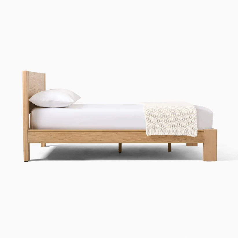 Rattan Cane Bed King Size for Bedroom | Solid Wood Frame - Jarrett