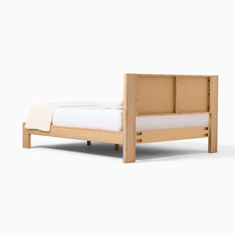 Rattan Cane Bed King Size for Bedroom | Solid Wood Frame - Jarrett