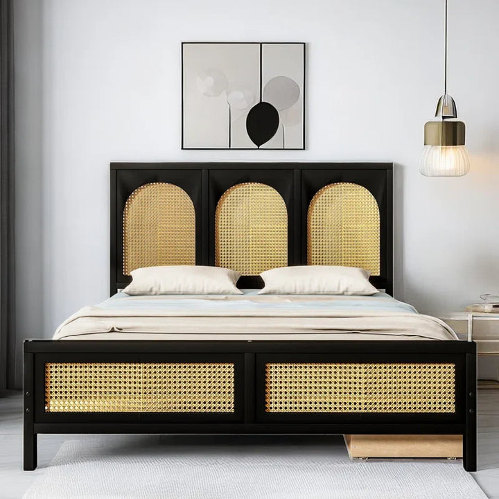 Rattan Cane Bed for the Master Bedroom - Odell
