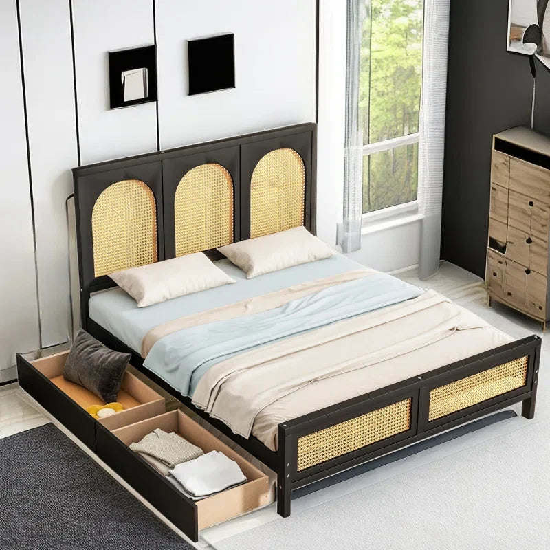 Rattan Cane Bed for the Master Bedroom - Odell