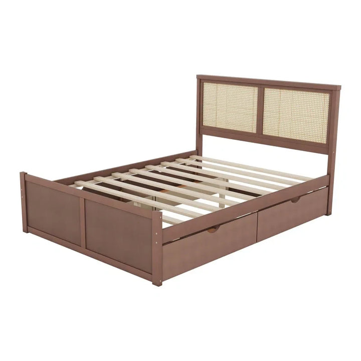 Rattan Bed King Size for Bedroom - Everard