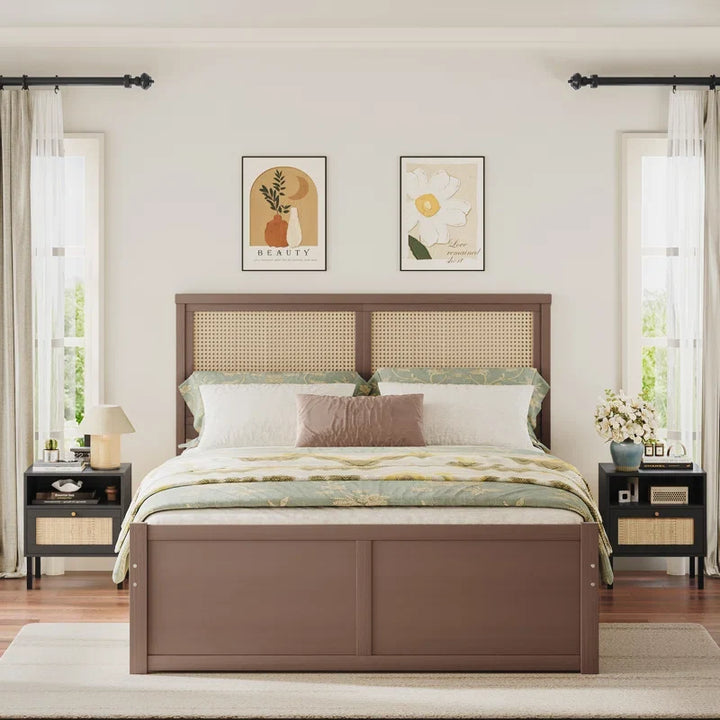 Rattan Bed King Size for Bedroom - Everard