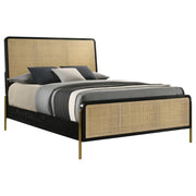 Handmade Rattan Cane Bed for Bedroom- Ash