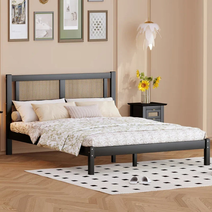 Rattan Bed King Size for Bedroom - Cato